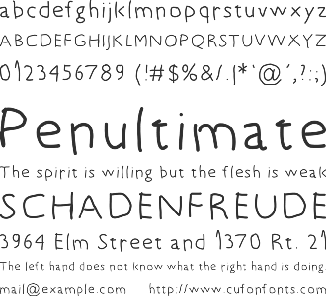 5yearsoldfont font preview