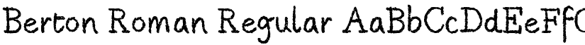 Berton Roman Regular font