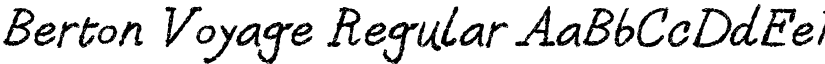 Berton Voyage Regular font