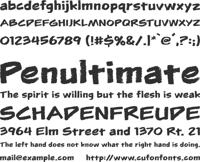 Flunkies BB font preview