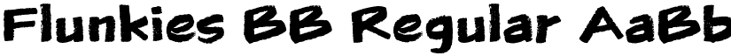 Flunkies BB Regular font