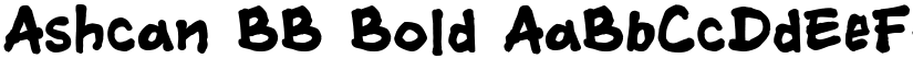 Ashcan BB Bold font