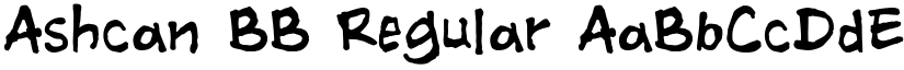 Ashcan BB Regular font