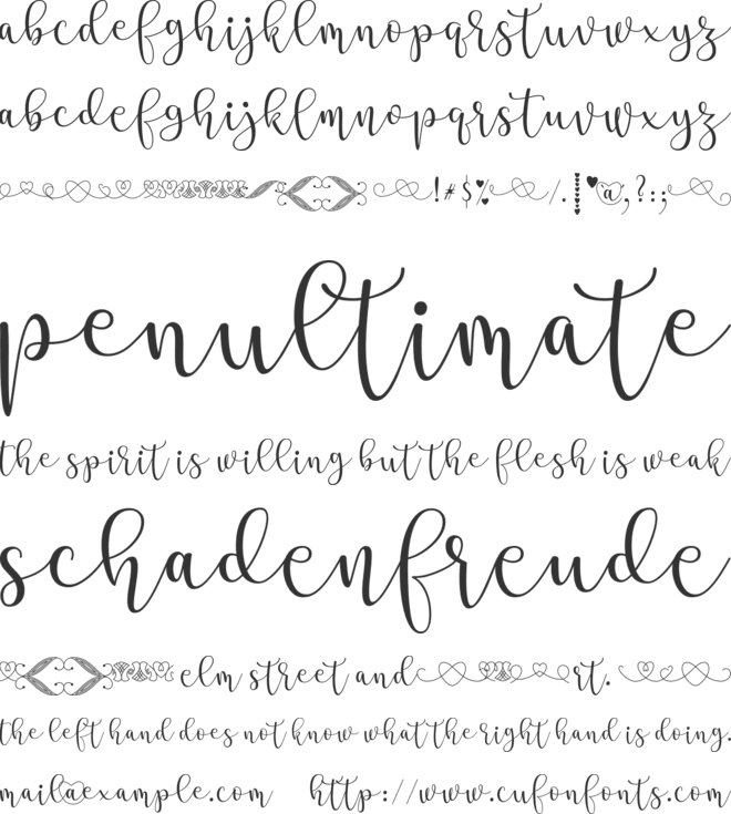 Stea font preview