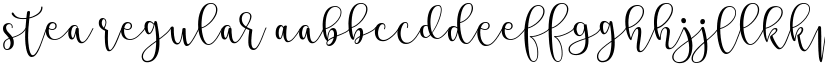 Stea Regular font