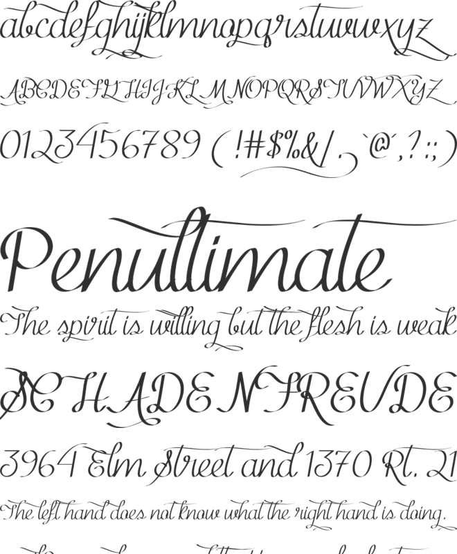 Kind  Witty font preview