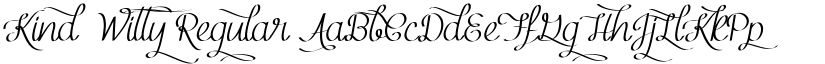 Kind  Witty Regular font