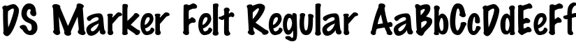 DS Marker Felt Regular font