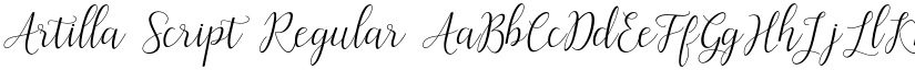 Artilla Script Regular font