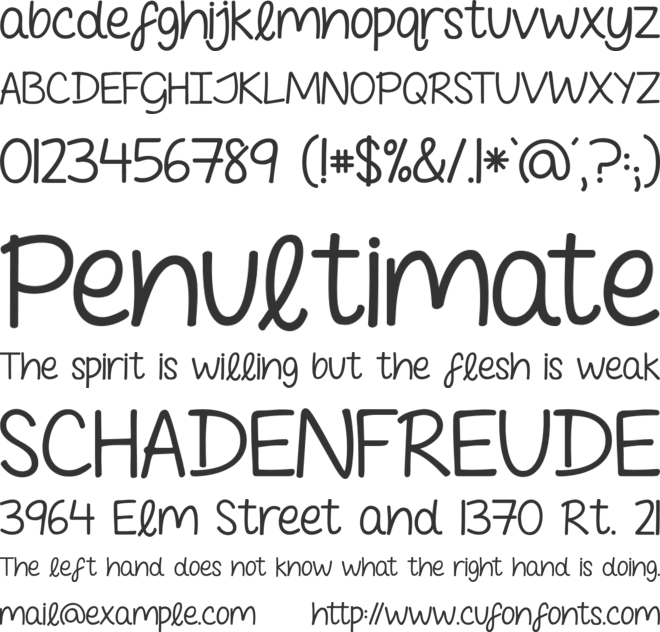 Follow You Into the World font preview