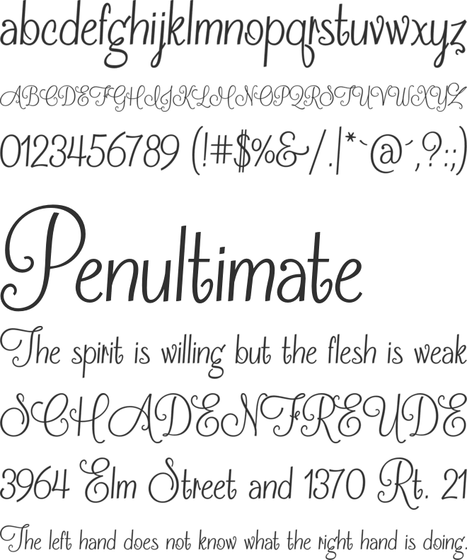 Frosting for Breakfast font preview
