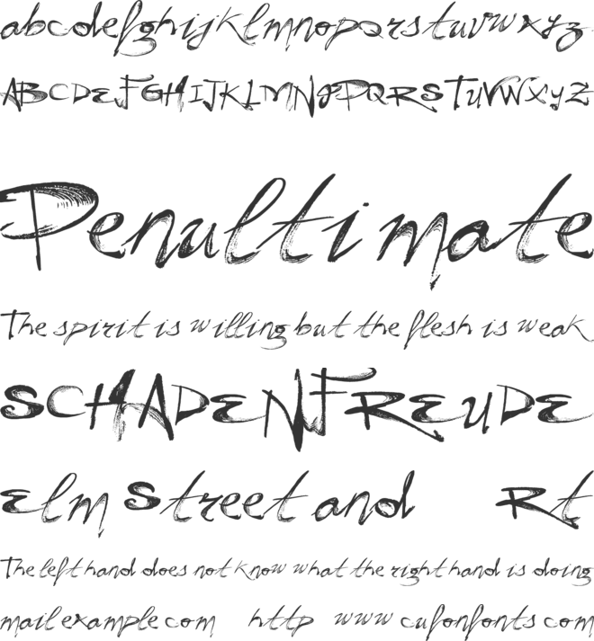 Vtks Hunt font preview