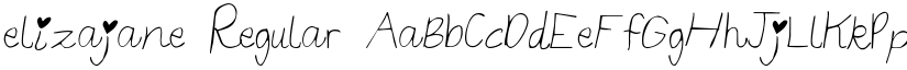 elizajane Regular font