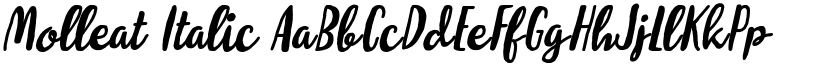 Molleat Italic font