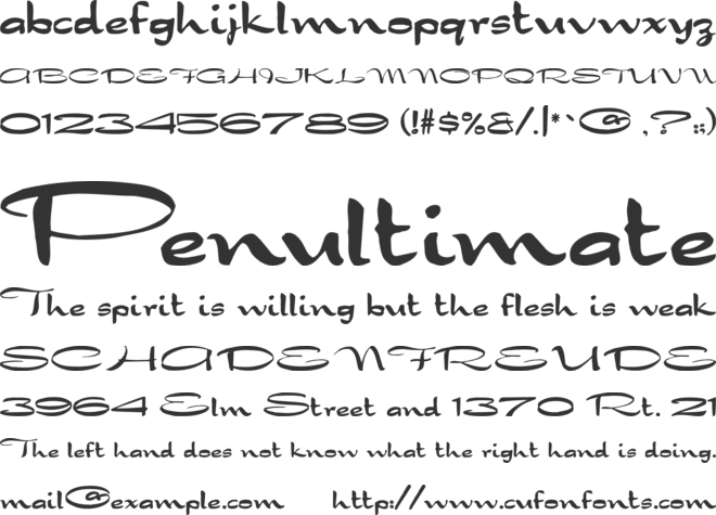 Dragonwick FG font preview