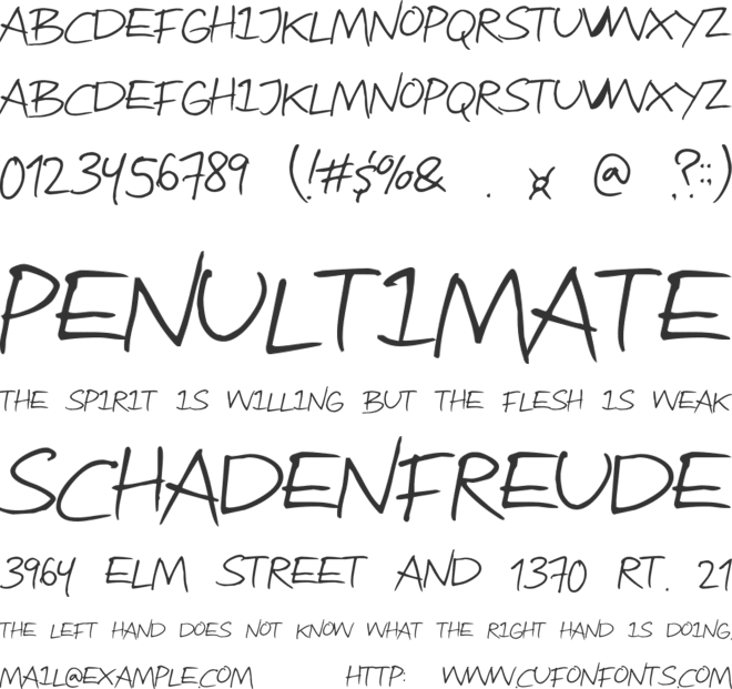 Attract more women font preview