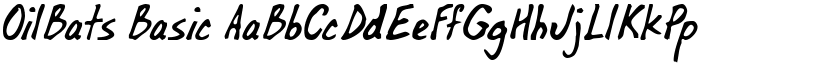 OilBats Basic font