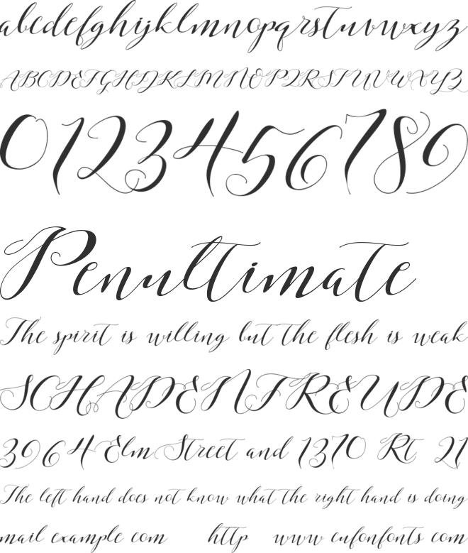 Laurence font preview