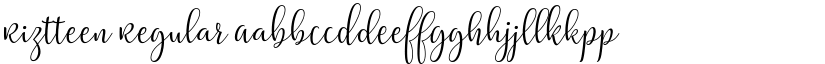 Riztteen Regular font