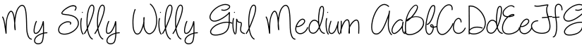 My Silly Willy Girl font download