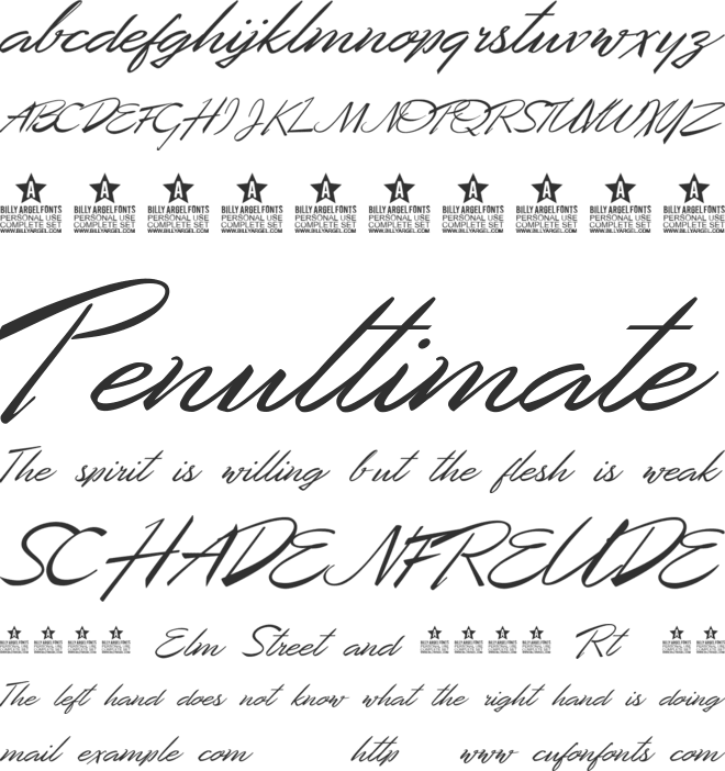 Desert Queen Personal Use font preview
