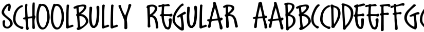 Schoolbully Regular font