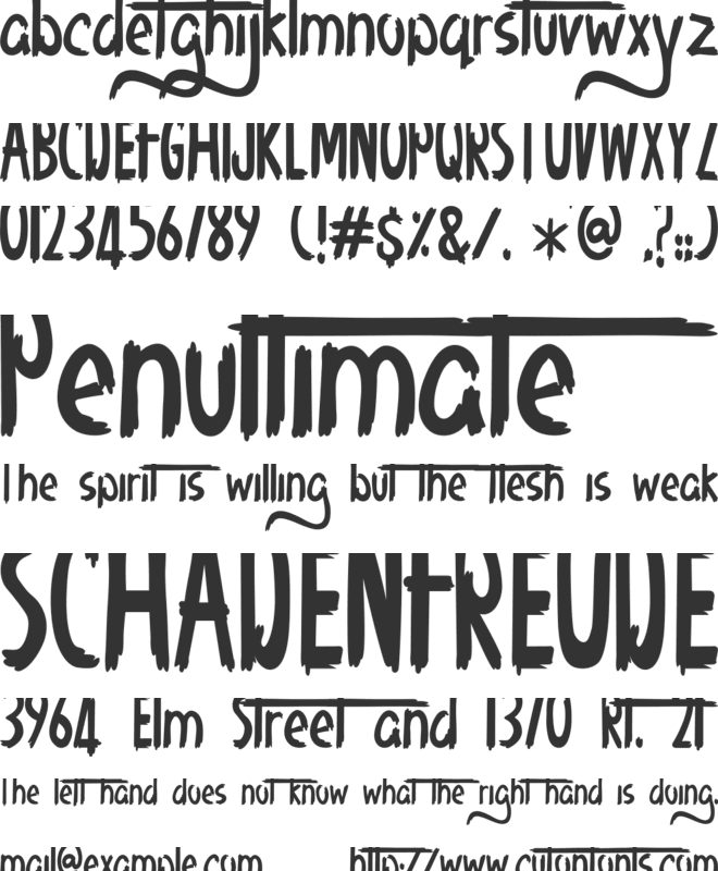 Khalifah font preview