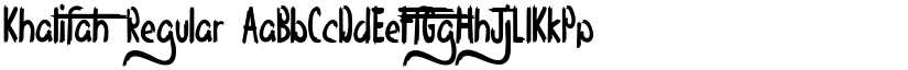 Khalifah Regular font