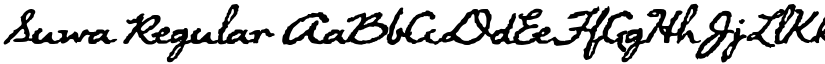 Suwa Regular font