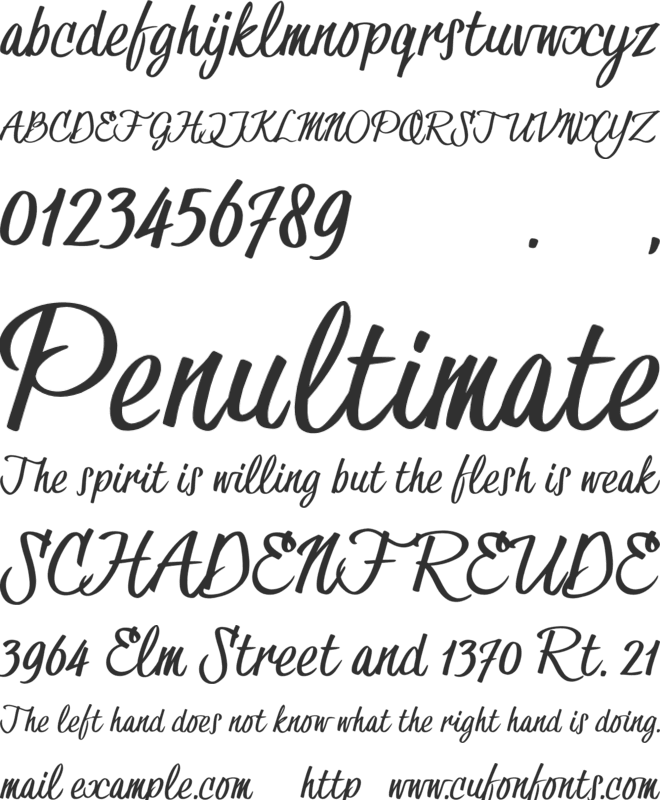 Hesster Mofet CLEAN_TRIAL font preview