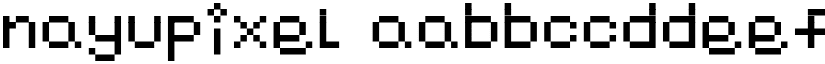 nayupixel font