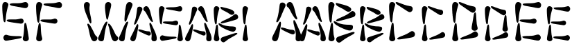 SF Wasabi font