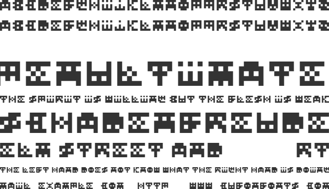 InvadeMytye font preview