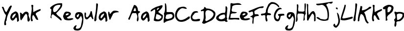 Yank Regular font
