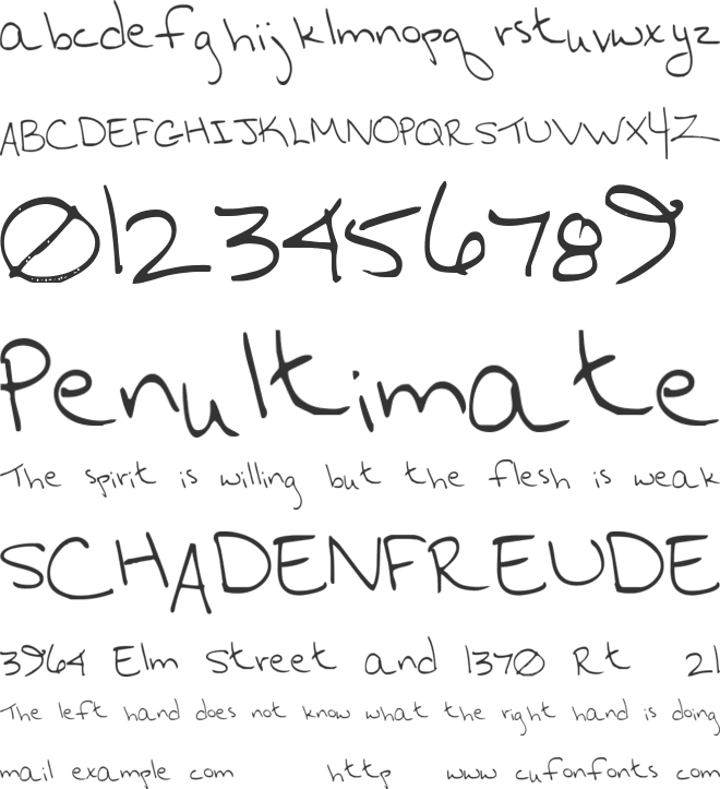 Hurryup font preview