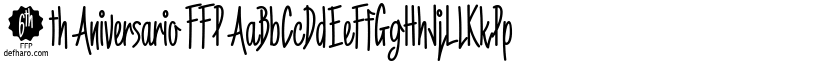 6th Aniversario FFP font