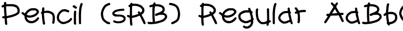Pencil (sRB) Regular font
