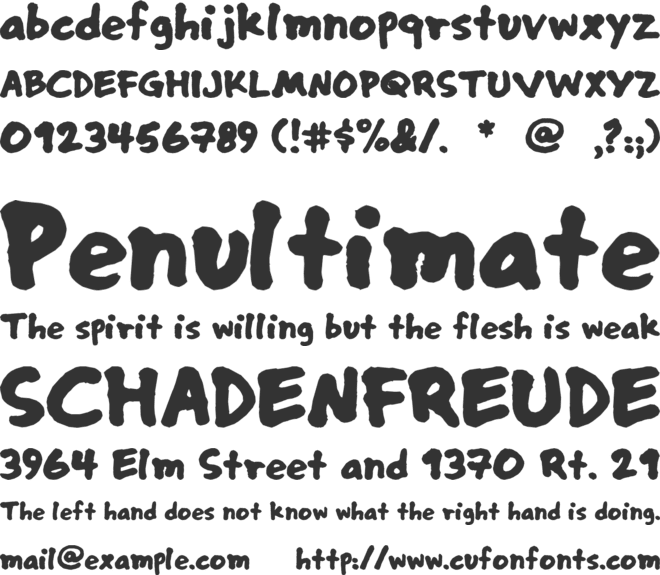 nusaliver font preview