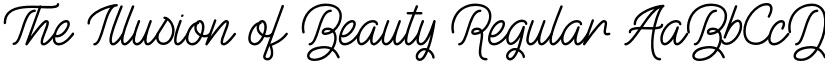 The Illusion of Beauty Regular font