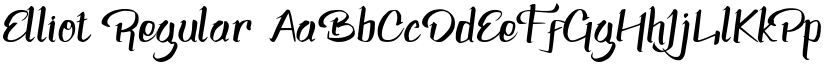 Elliot Regular font