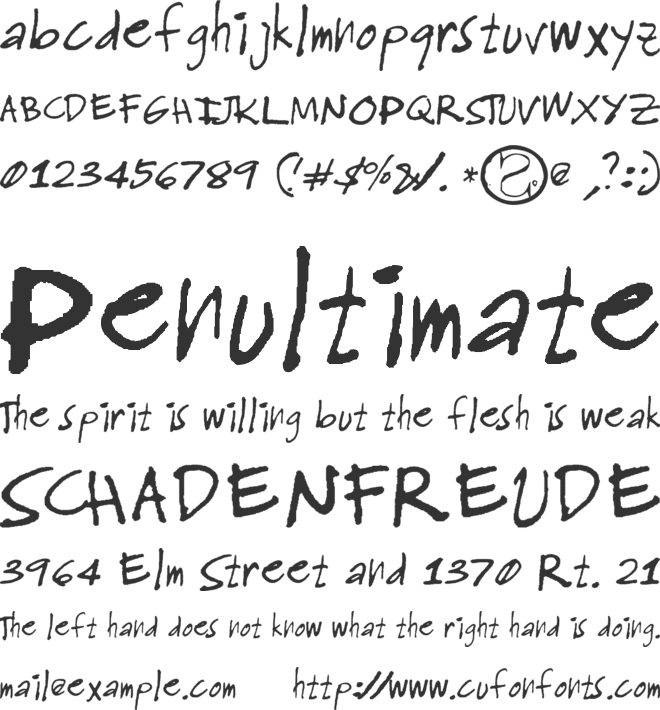 James Tan Dinawanao font preview