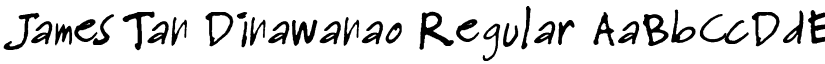 James Tan Dinawanao Regular font