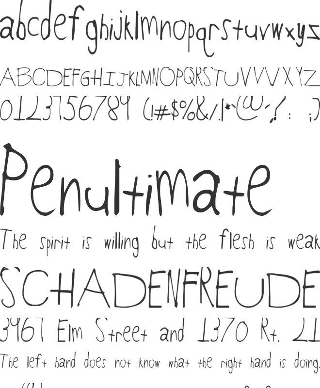 Pizza is my FAVORITE font preview