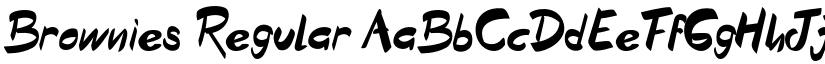 Brownies Regular font