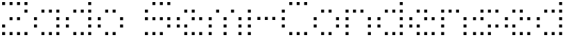 Zado Semi-Condensed font