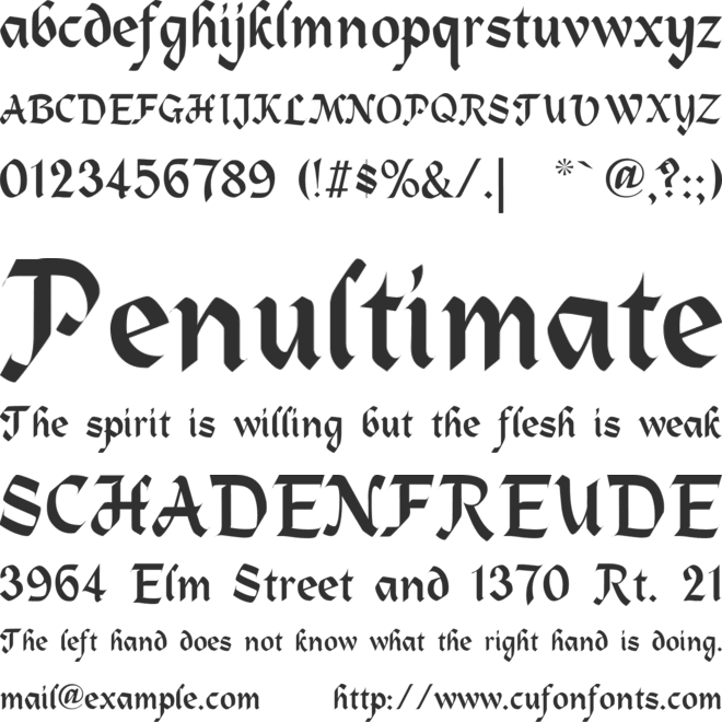 Alpine font preview