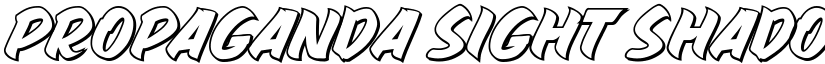 PROPAGANDA SIGHT SHADOW PERSONA Regular font