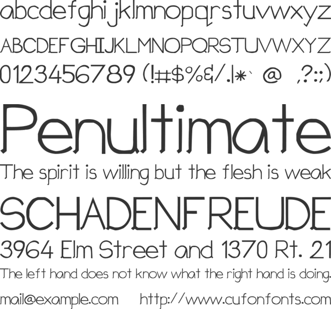 Children Sans font preview