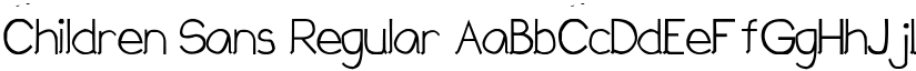 Children Sans Regular font