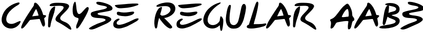 Carybe Regular font